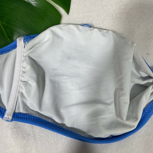 NWD Solid‎ & Striped Whitney Bandeau Bikini Top L - Picture 9 of 11